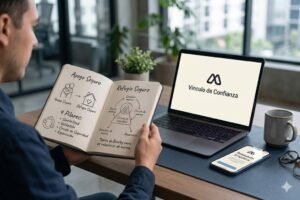 "Representación conceptual del Brand Attachment y la Teoría del Apego de John Bowlby aplicada al marketing estratégico por el equipo de Digital Mind Lab."